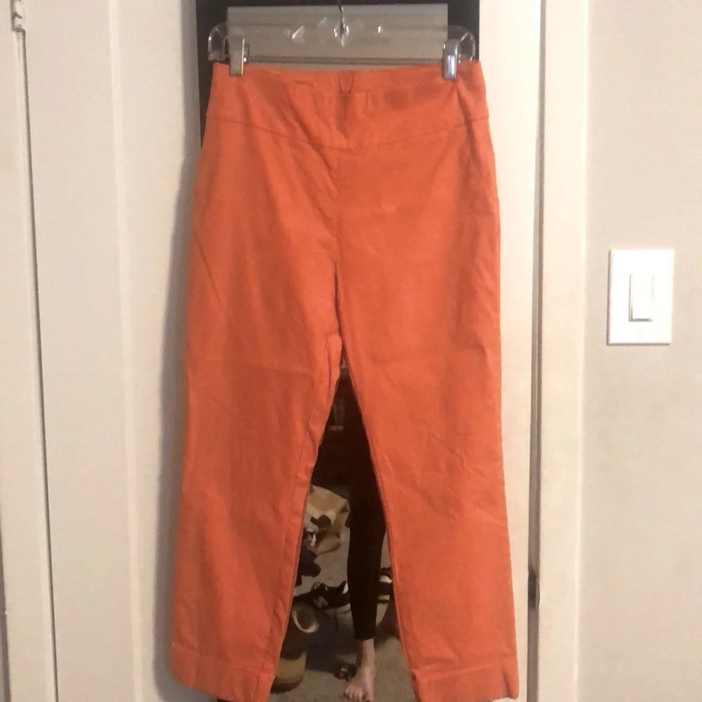 Orange Pull On Ankle Pants Size M - Picture 1 of 4